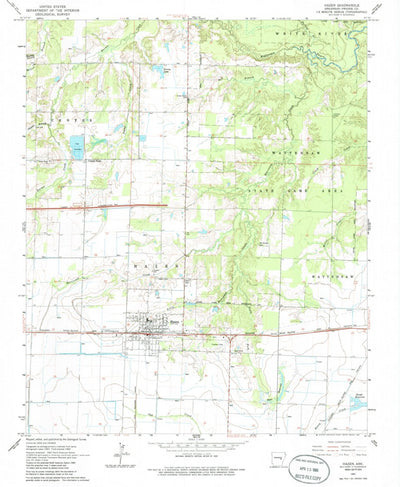 United States Geological Survey Hazen, AR (1964, 24000-Scale) digital map