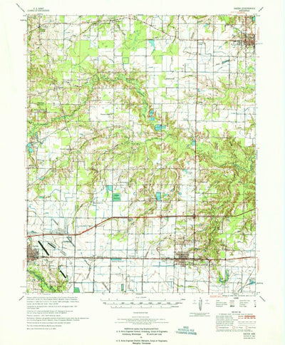 United States Geological Survey Hazen, AR (1967, 62500-Scale) digital map