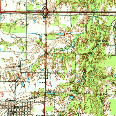 United States Geological Survey Hazen, AR (1967, 62500-Scale) digital map