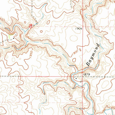 United States Geological Survey Hazen NE, ND (1969, 24000-Scale) digital map
