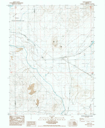 United States Geological Survey Hazen, NV (1985, 24000-Scale) digital map