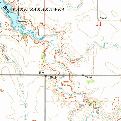 United States Geological Survey Hazen NW, ND (1969, 24000-Scale) digital map