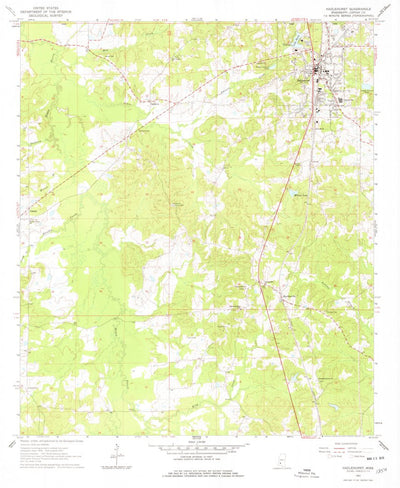 United States Geological Survey Hazlehurst, MS (1963, 24000-Scale) digital map