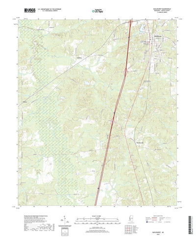 United States Geological Survey Hazlehurst, MS (2020, 24000-Scale) digital map