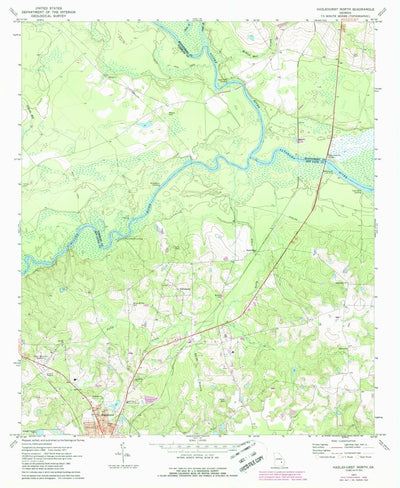 United States Geological Survey Hazlehurst North, GA (1971, 24000-Scale) digital map