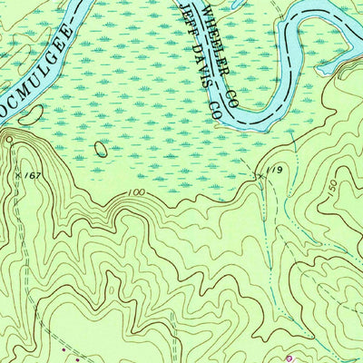 United States Geological Survey Hazlehurst North, GA (1971, 24000-Scale) digital map