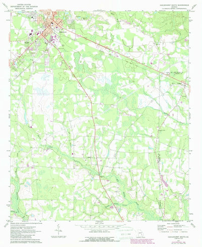 United States Geological Survey Hazlehurst South, GA (1971, 24000-Scale) digital map