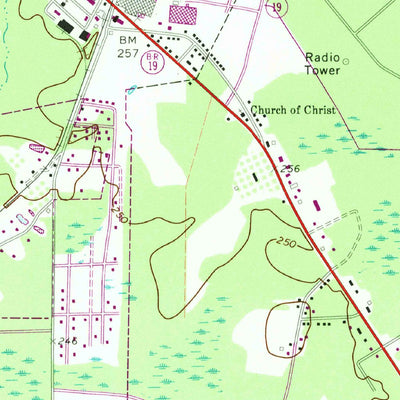 United States Geological Survey Hazlehurst South, GA (1971, 24000-Scale) digital map