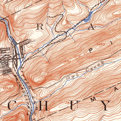 United States Geological Survey Hazleton, PA (1889, 62500-Scale) digital map
