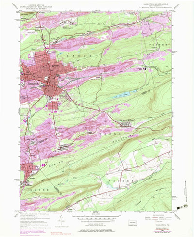 United States Geological Survey Hazleton, PA (1947, 24000-Scale) digital map