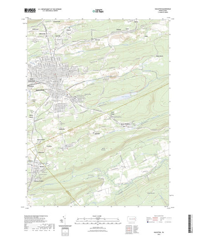 United States Geological Survey Hazleton, PA (2023, 24000-Scale) digital map