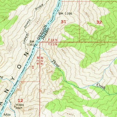 United States Geological Survey He Devil, ID-OR (1957, 62500-Scale) digital map