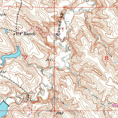 United States Geological Survey Head Of Butch Creek, SD (1951, 24000-Scale) digital map