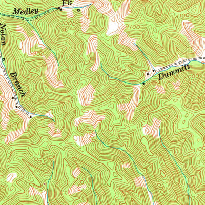 United States Geological Survey Head Of Grassy, KY (1950, 24000-Scale) digital map