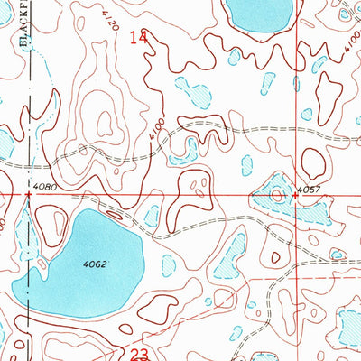 United States Geological Survey Headlight Butte NE, MT (1968, 24000-Scale) digital map