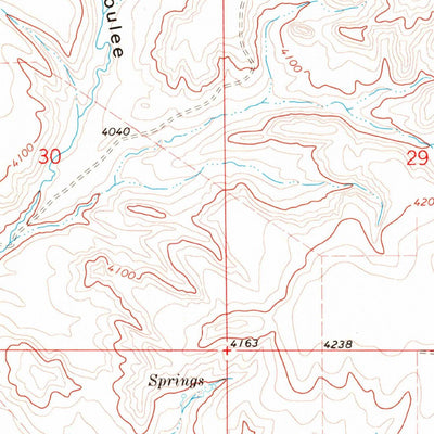 United States Geological Survey Headlight Butte NW, MT (1968, 24000-Scale) digital map