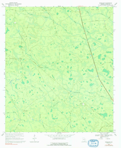 United States Geological Survey Headlight, GA (1968, 24000-Scale) digital map