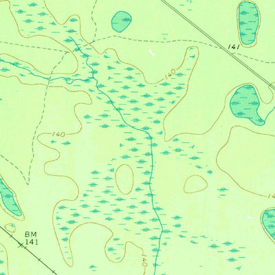 United States Geological Survey Headlight, GA (1968, 24000-Scale) digital map