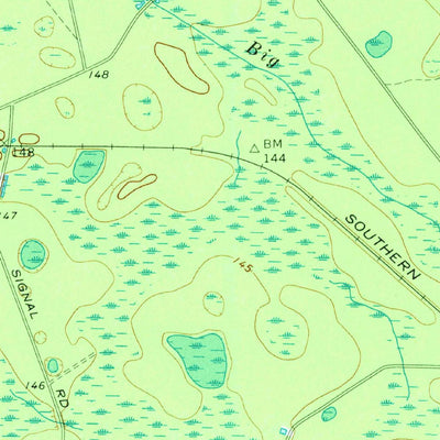 United States Geological Survey Headlight, GA (1968, 24000-Scale) digital map