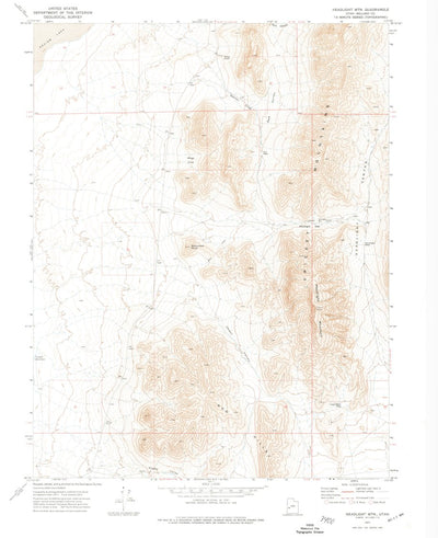 United States Geological Survey Headlight Mountain, UT (1972, 24000-Scale) digital map