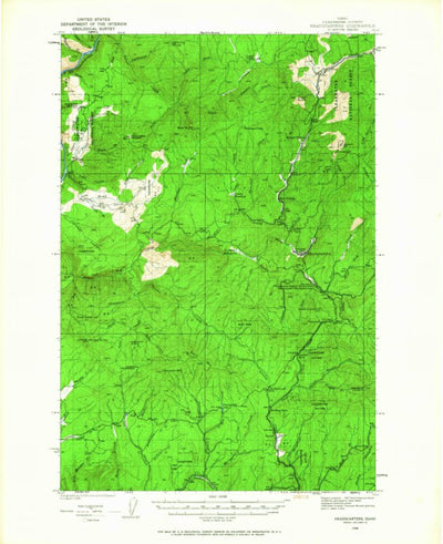 United States Geological Survey Headquarters, ID (1938, 62500-Scale) digital map