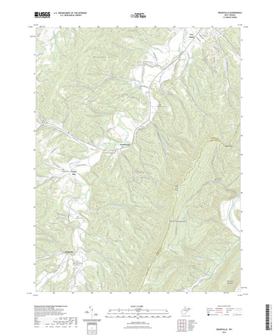United States Geological Survey Headsville, WV (2023, 24000-Scale) digital map