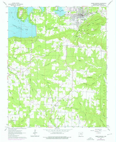 United States Geological Survey Heafer, AR (1963, 24000-Scale) digital map