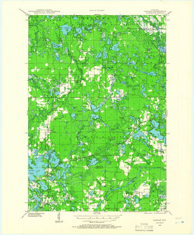 United States Geological Survey Heafford Junct, WI (1939, 48000-Scale) digital map