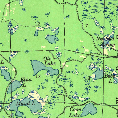 United States Geological Survey Heafford Junct, WI (1942, 48000-Scale) digital map