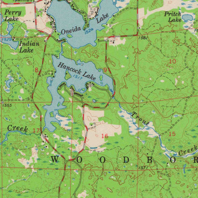 United States Geological Survey Heafford Junct, WI (1966, 62500-Scale) digital map