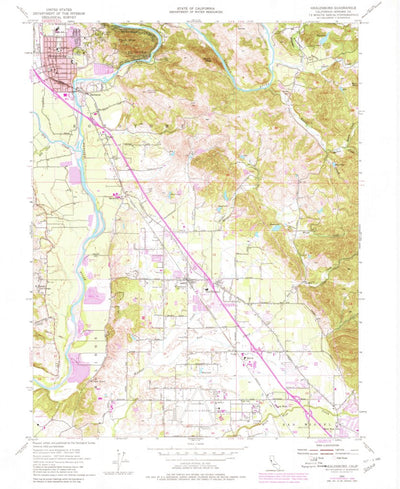 United States Geological Survey Healdsburg, CA (1955, 24000-Scale) digital map