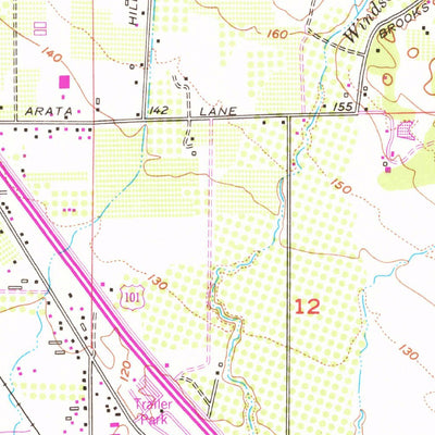 United States Geological Survey Healdsburg, CA (1955, 24000-Scale) digital map