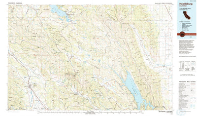 United States Geological Survey Healdsburg, CA (1972, 100000-Scale) digital map