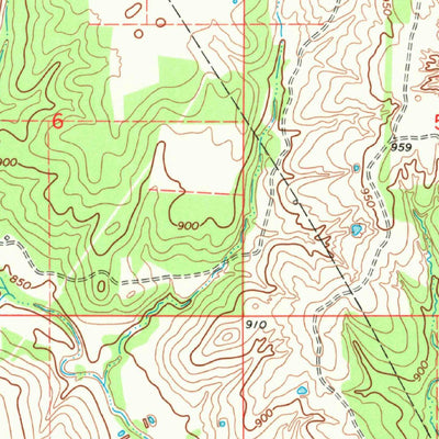 United States Geological Survey Healdton SW, OK (1969, 24000-Scale) digital map