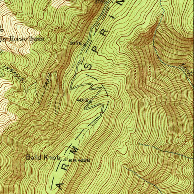 United States Geological Survey Healing Springs, VA (1933, 31680-Scale) digital map