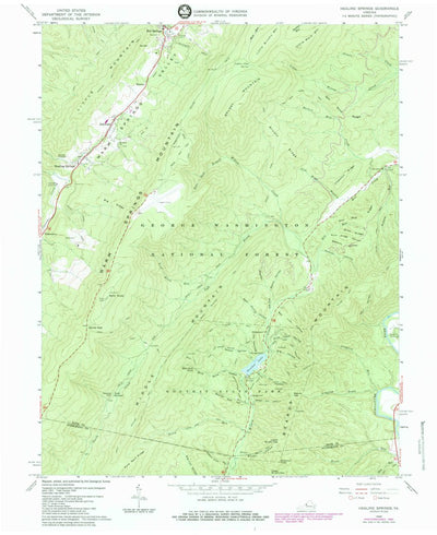 United States Geological Survey Healing Springs, VA (1966, 24000-Scale) digital map