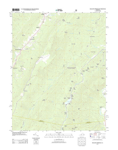 United States Geological Survey Healing Springs, VA (2013, 24000-Scale) digital map