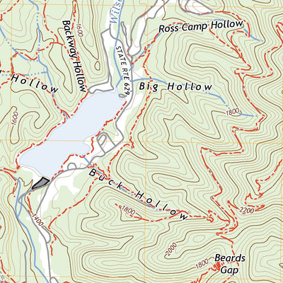 United States Geological Survey Healing Springs, VA (2022, 24000-Scale) digital map