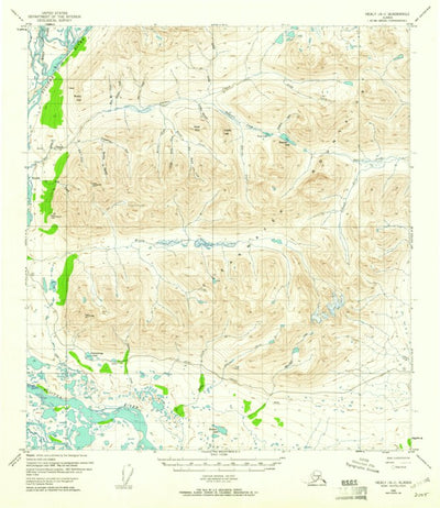 United States Geological Survey Healy A-1, AK (1952, 63360-Scale) digital map