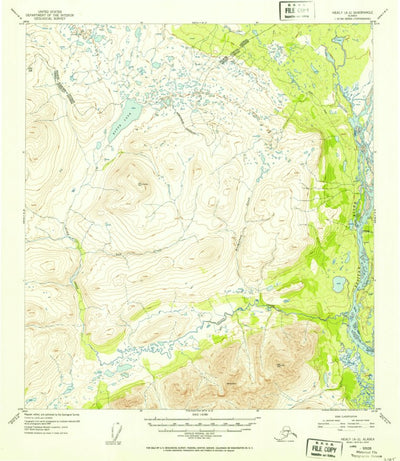 United States Geological Survey Healy A-2, AK (1952, 63360-Scale) digital map