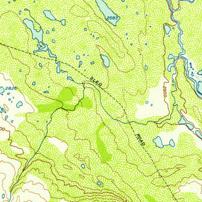 United States Geological Survey Healy A-2, AK (1952, 63360-Scale) digital map