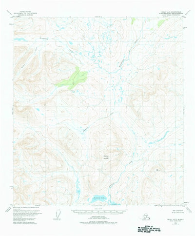 United States Geological Survey Healy A-3, AK (1950, 63360-Scale) digital map
