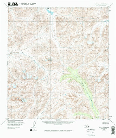 United States Geological Survey Healy A-4, AK (1950, 63360-Scale) digital map