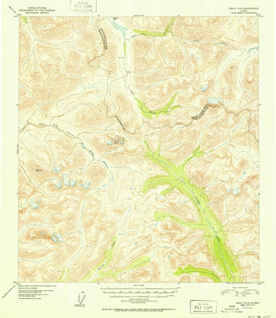 United States Geological Survey Healy A-4, AK (1952, 63360-Scale) digital map
