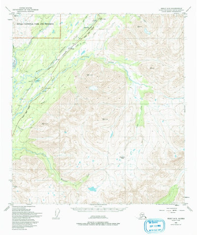 United States Geological Survey Healy A-5, AK (1950, 63360-Scale) digital map