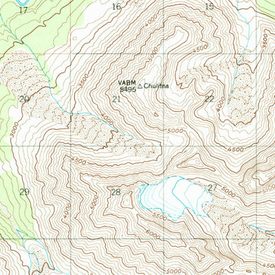United States Geological Survey Healy A-5, AK (1950, 63360-Scale) digital map