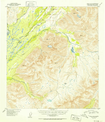United States Geological Survey Healy A-5, AK (1952, 63360-Scale) digital map