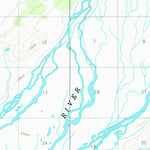 United States Geological Survey Healy B-1, AK (1950, 63360-Scale) digital map
