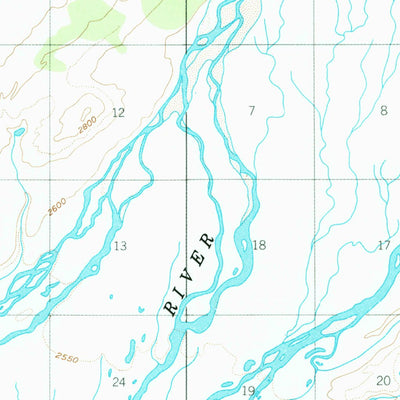 United States Geological Survey Healy B-1, AK (1950, 63360-Scale) digital map