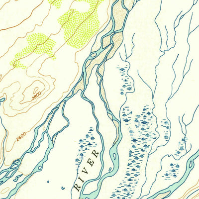 United States Geological Survey Healy B-1, AK (1952, 63360-Scale) digital map